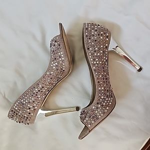 Gorgeous Rhinestone bling stiletto heels